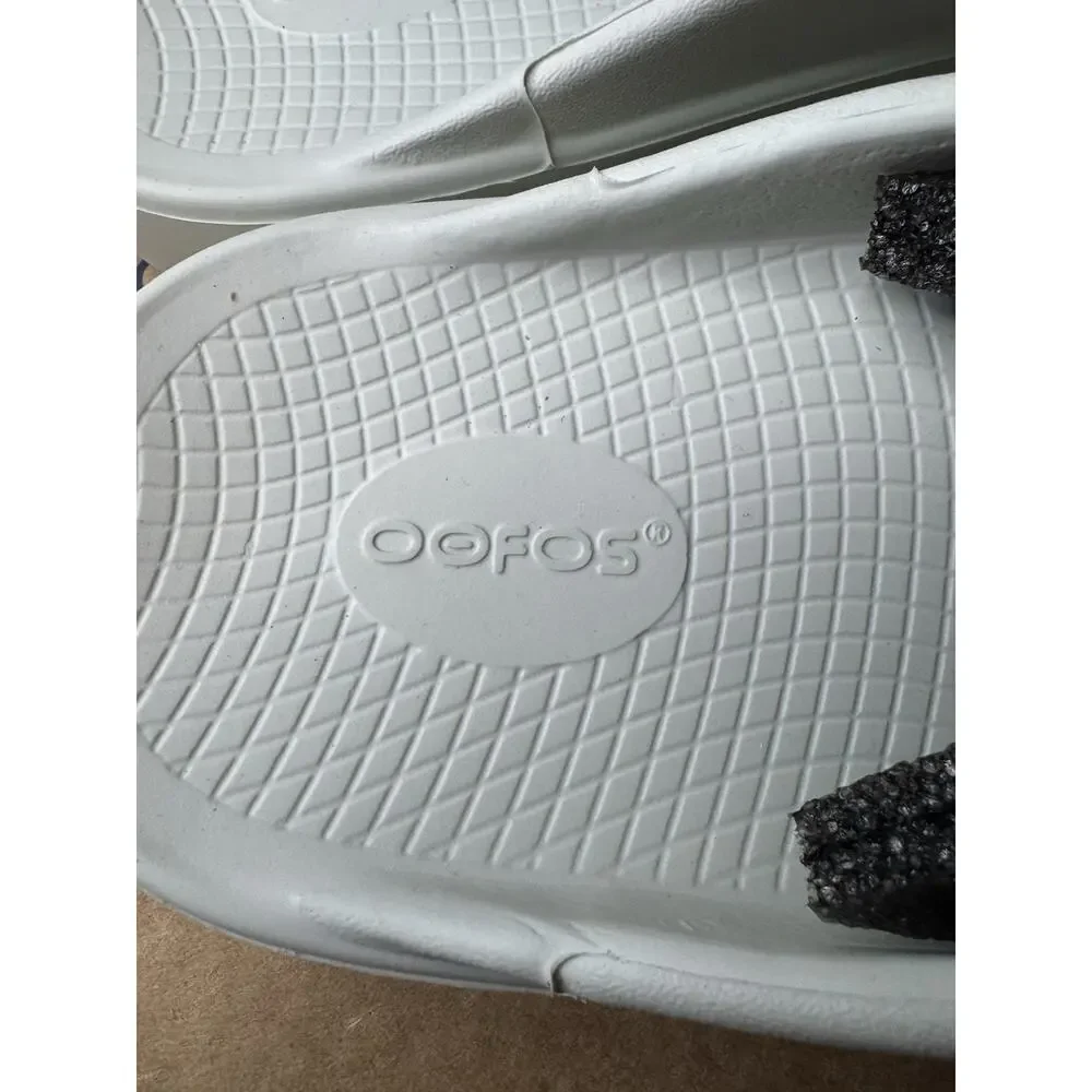 OOFOS OOriginal recovery less stress support comfort Cosmic Gray Sandal Men’s 14